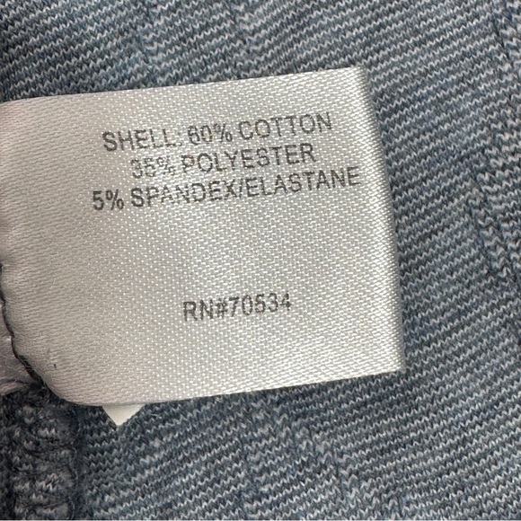 Orvis Floral Embroidery Quilted Quarter Zip Pullover Sweatshirt Blue Medium - Picture 10 of 12